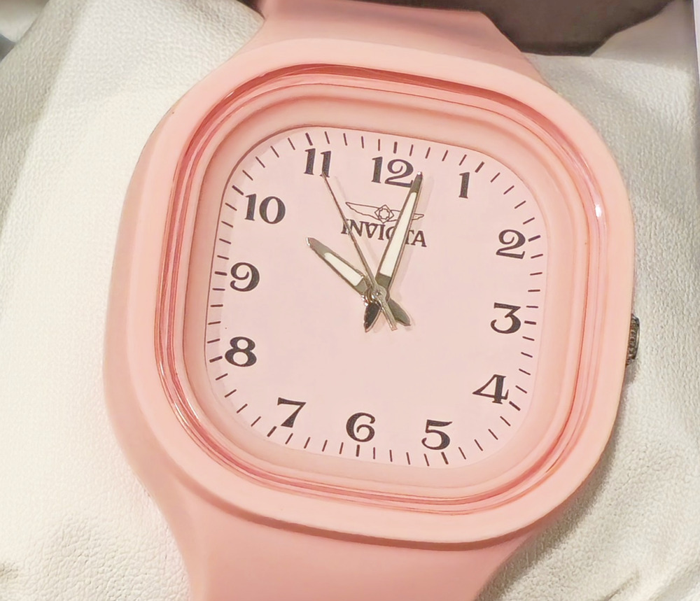 🔥70385🔥Invicta Celestial Lady 45.3mm Pink Tone Case Pink Metal Dial Pink Band